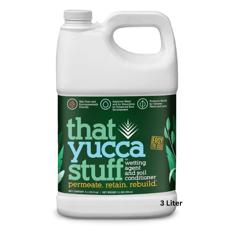 ThatYuccaStuff™| OMRI Listed for Organic Production| Soil Conditioner & Wetting Agent| 97% Yucca Schidigera Extract with Citric & Humic Acids| Boosts Water Penetration| Eco-friendly| 3L (101 fl oz)