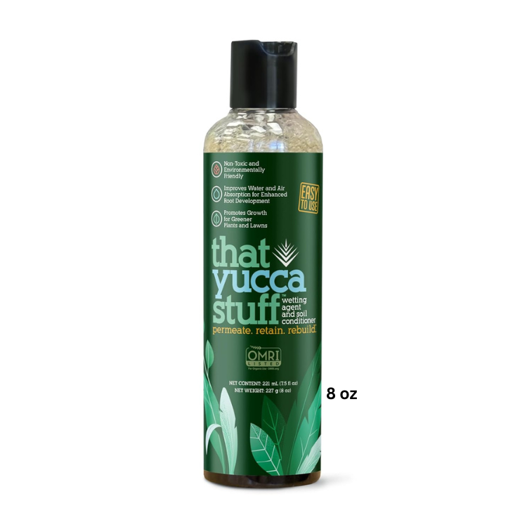 ThatYuccaStuff™| OMRI Listed for Organic Production| Soil Conditioner & Wetting Agent| 97% Yucca Schidigera Extract with Citric & Humic Acids| Boosts Water Penetration| Eco-friendly| 8 oz