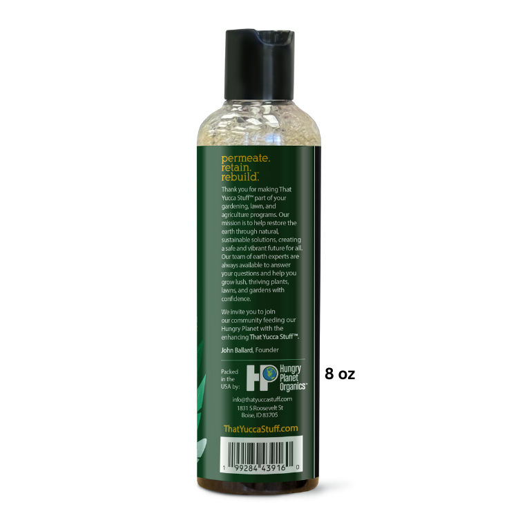 ThatYuccaStuff™| OMRI Listed for Organic Production| Soil Conditioner & Wetting Agent| 97% Yucca Schidigera Extract with Citric & Humic Acids| Boosts Water Penetration| Eco-friendly| 8 oz