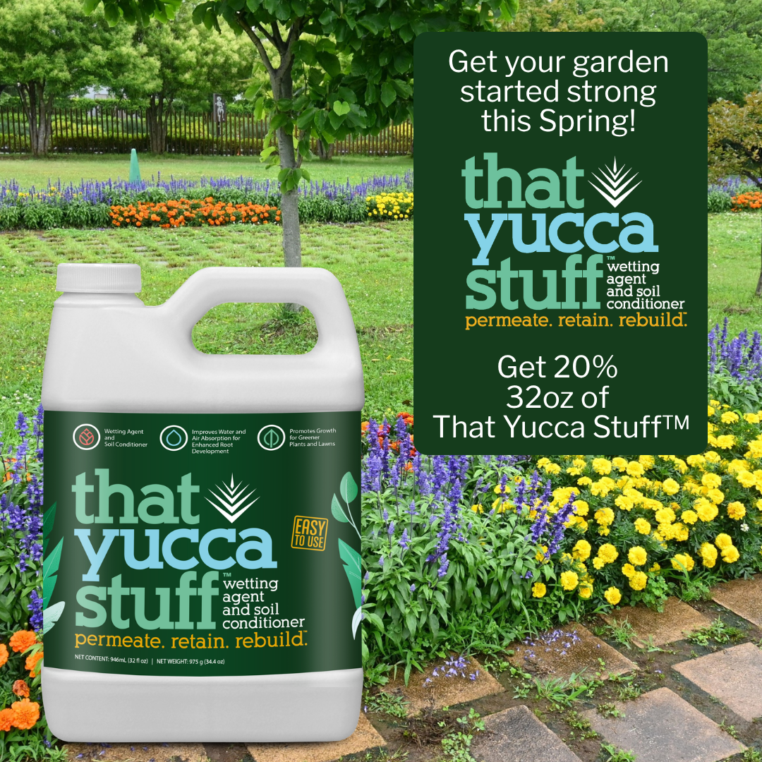 ThatYuccaStuff™| OMRI Listed for Organic Production| Soil Conditioner & Wetting Agent| 97% Yucca Schidigera Extract with Citric & Humic Acids| Boosts Water Penetration| Eco-friendly| 32 oz